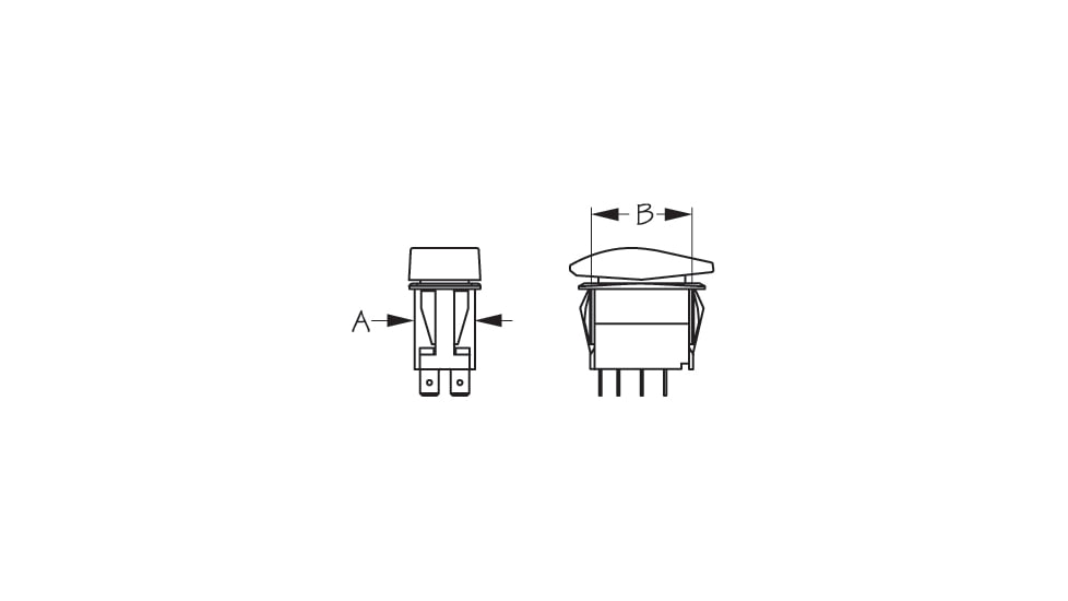 Sea-Dog Sea Dog Illuminating Contura Rocker Switch Spdt On/Off/On, 420213-1