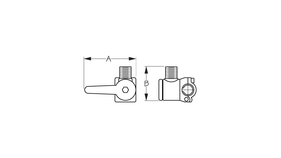 Sea-Dog Sea Dog Rail Mount Antenna Bracket Lever Type, 327148-1