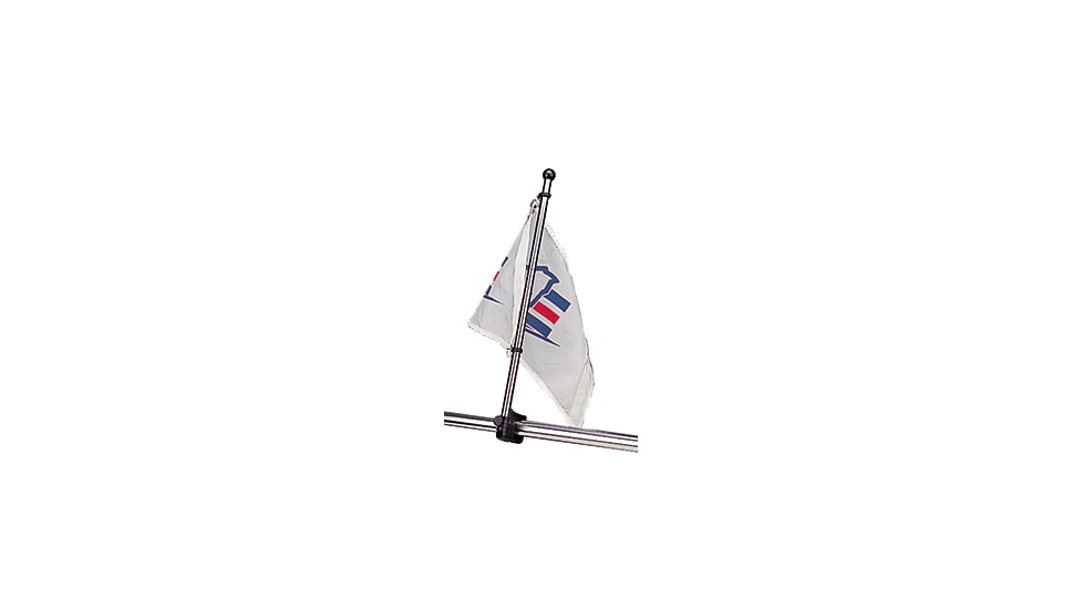 Sea-Dog Stainless Steel Rail Mount Flagpole - 17in, 327122-1