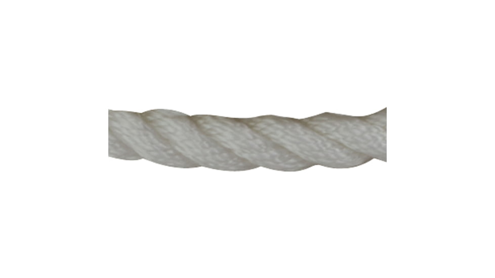 Sea-Dog Twisted Nylon Rope Spool - 1/4in x 600, White, 301106600WH