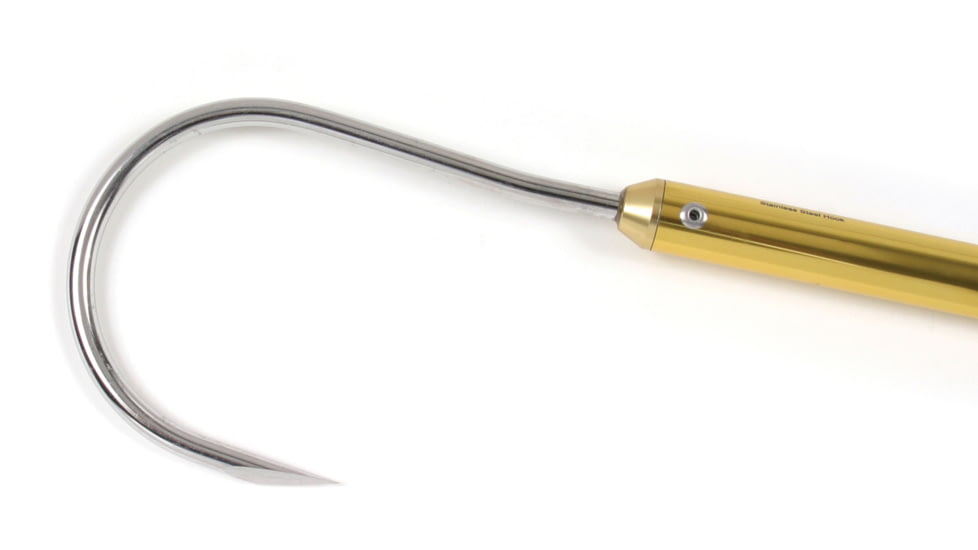 Sea Striker Gold Anodized Aluminum Gaff 2" Stainless Hook 3' Long, SS236G