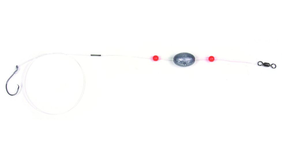 Sea Striker Mono Ready Rig 1/0 Circle Hook, 17" 40 Lb Mono 1-1/2oz Egg Sinker, 2Pk, MCRR112