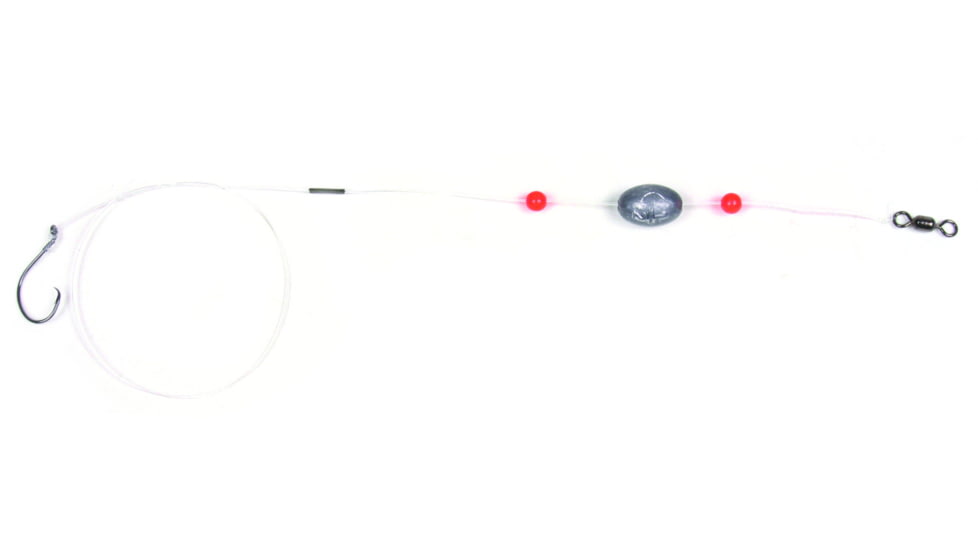 Sea Striker Mono Ready Rig 1/0 Circle Hook, 17" 40 Lb Mono 1/2oz Egg Sinker, 2Pk, MCRR12
