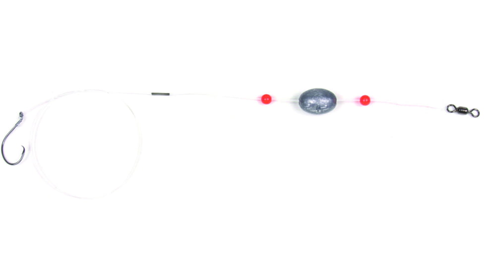 Sea Striker Mono Ready Rig 1/0 Circle Hook, 17" 40 Lb Mono 2oz Egg Sinker, 2Pk, MCRR2