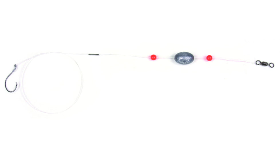 Sea Striker Mono Ready Rig 1/0 Circle Hook, 17" 40 Lb Mono 3/4oz Egg Sinker, 2Pk, MCRR34
