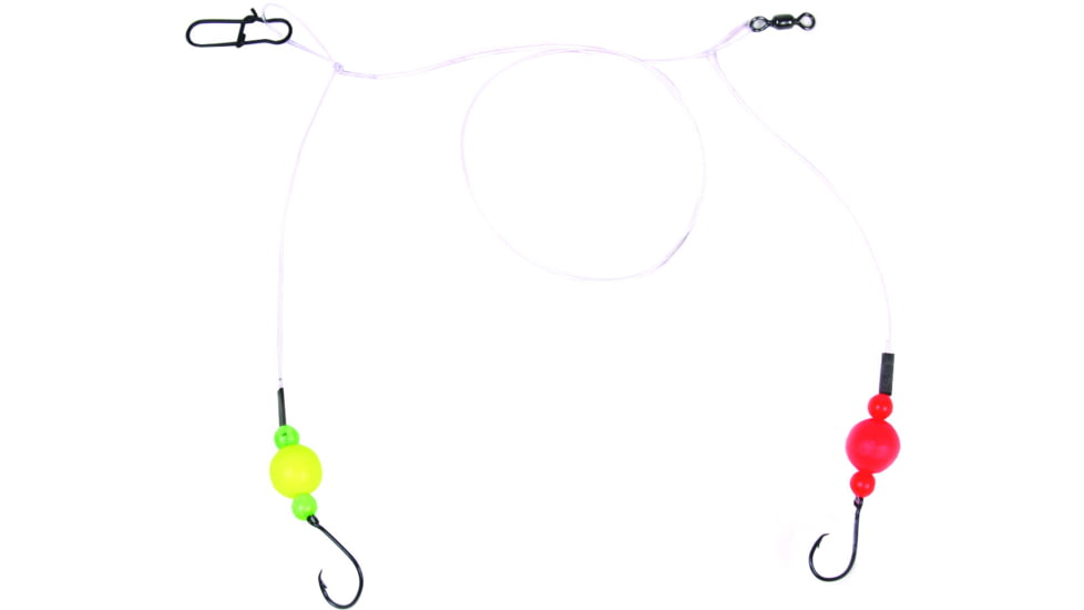 Sea Striker Spot/Kingfish/Pompano Rig, #2 Lazer Sharp Circle Hooks, Red &amp; Yellow Floats, SKP2
