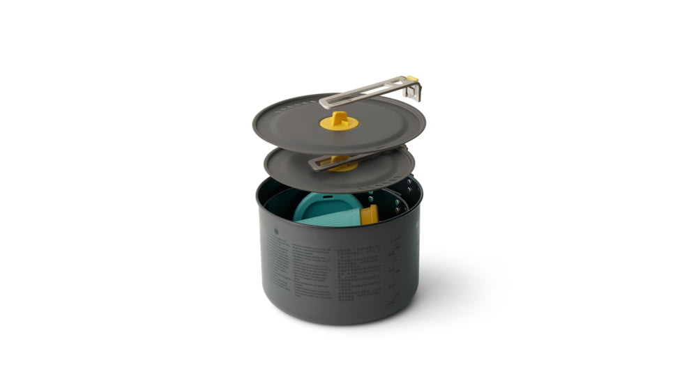 Sea to Summit Frontier UL Two Pot Cook Set, 6 Piece, Multicolor, 2 Person, A1240