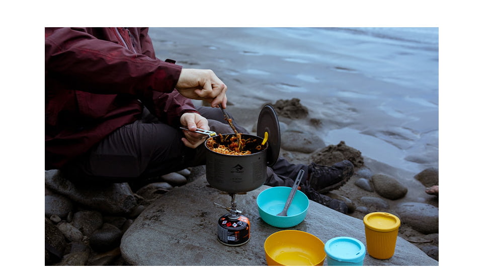 Sea to Summit Frontier UL Two Pot Cook Set, 6 Piece, Multicolor, 2 Person, A1240
