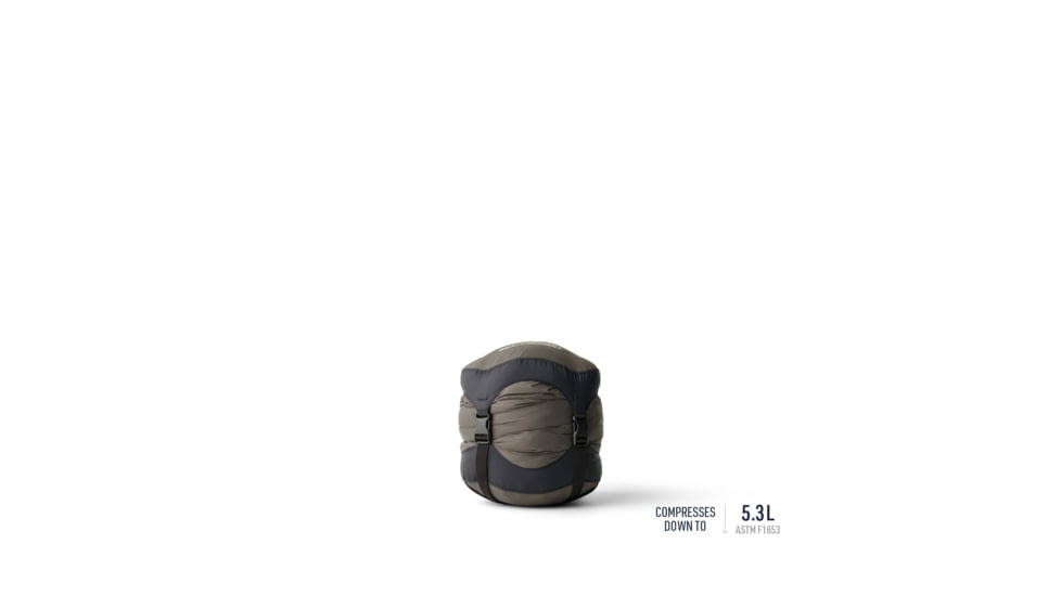 Sea to Summit Spark Pro Down 30F/-1C Sleeping Bag, Regular, Beluga Black, Regular, S2151