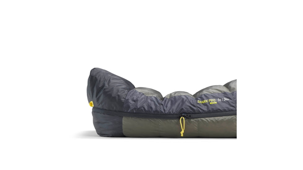 Sea to Summit Spark Pro Down 30F/-1C Sleeping Bag, Regular, Beluga Black, Regular, S2151