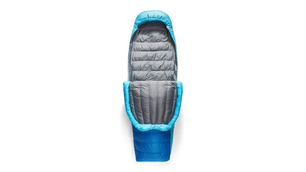 Sea to Summit Trek Down 0F/-18C Sleeping Bag, Long, Snorkel Blue, Long, S1044