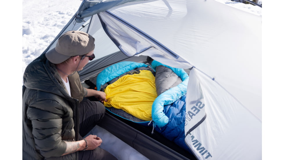 Sea to Summit Trek Down 0F/-18C Sleeping Bag, Long, Snorkel Blue, Long, S1044