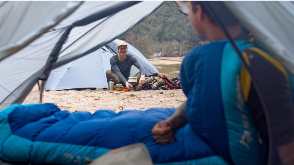 Sea to Summit Trek Down 0F/-18C Sleeping Bag, Long, Snorkel Blue, Long, S1044