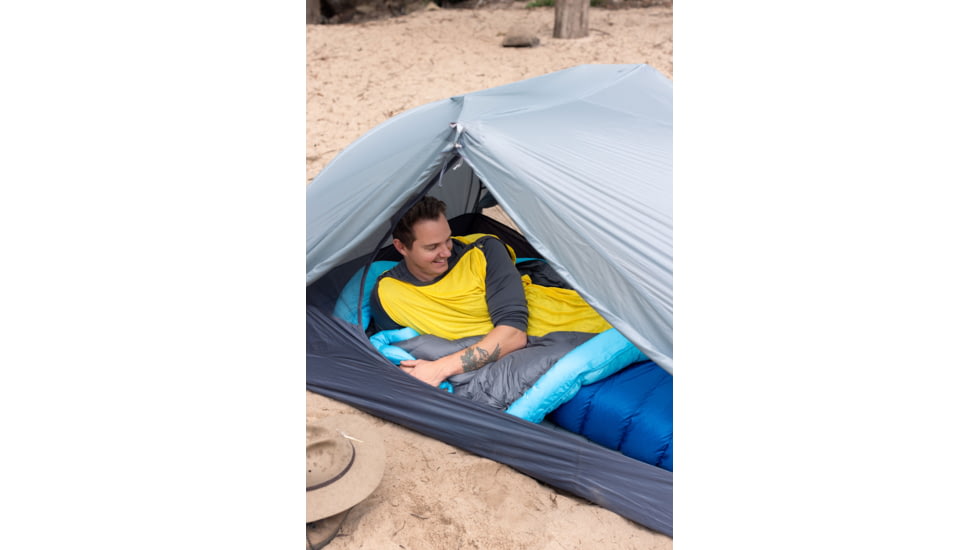 Sea to Summit Trek Down 0F/-18C Sleeping Bag, Long, Snorkel Blue, Long, S1044