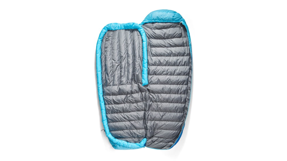 Sea to Summit Trek Down 0F/-18C Sleeping Bag, Long, Snorkel Blue, Long, S1044