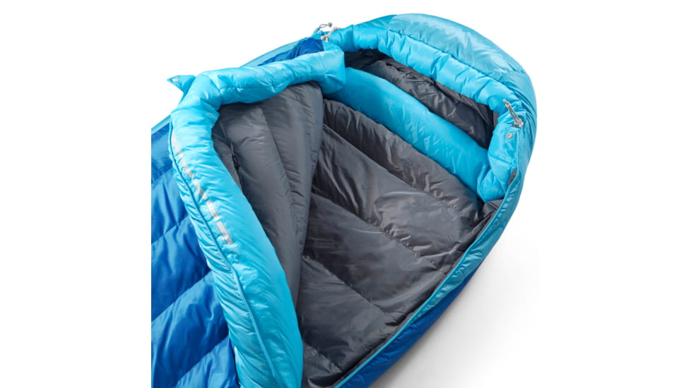 Sea to Summit Trek Down 0F/-18C Sleeping Bag, Long, Snorkel Blue, Long, S1044