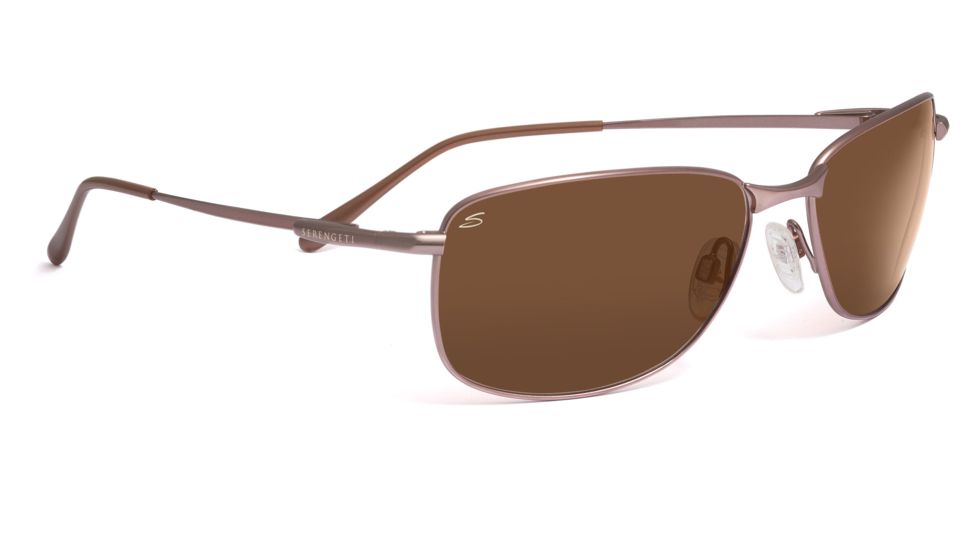 Serengeti Sassari Sunglasses - Shiny Gunmetal Frame, Drivers Polarized Lenses 7665