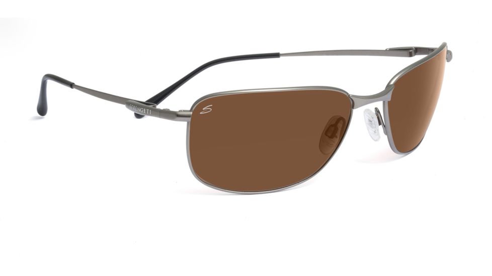 Serengeti Strato Sunglasses - Satin Black Frame, Polar PhD Sedona Lenses 7681