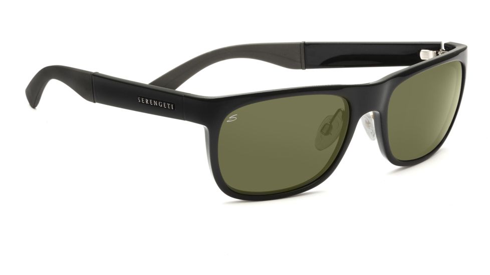 Serengeti Volterra Sunglasses - Shiny Copper Stripe Frame, Drivers Polarized Lenses 7590