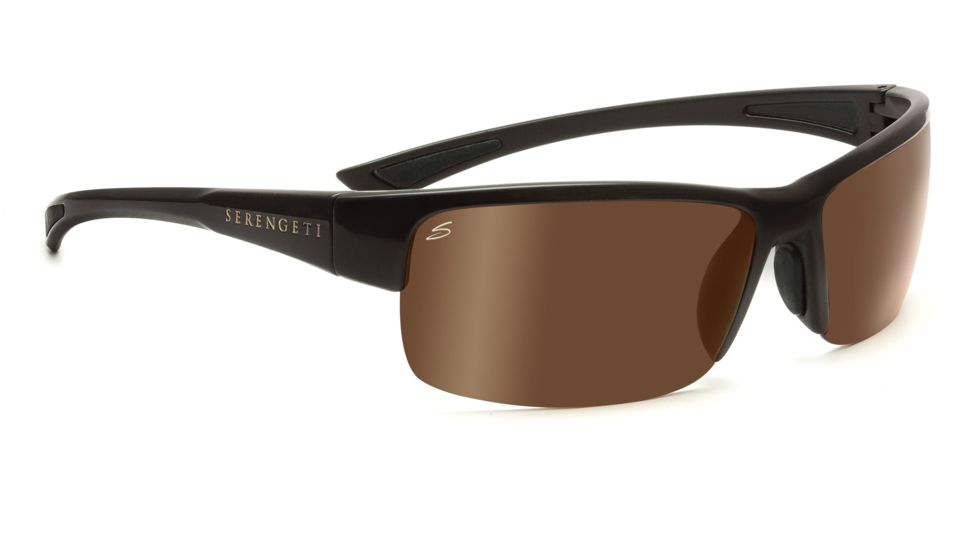 Serengeti Piero Sunglasses - Shiny Bubble Tortoise Frame, Drivers Polarized Lenses 7635