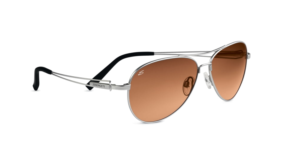 Serengeti Nico Sunglasses - Dark Tortoise Frame, 555nm Polarized Lenses 7642