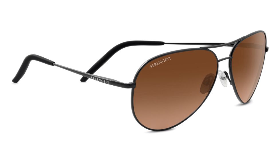 Serengeti Carrara Progressive Prescription Sunglasses, Satin Dark Gunmetal Frame, 8453PR
