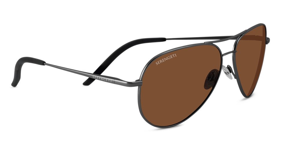 Serengeti Carrara Progressive Prescription Sunglasses, Shiny Gunmetal Frame 8297PR
