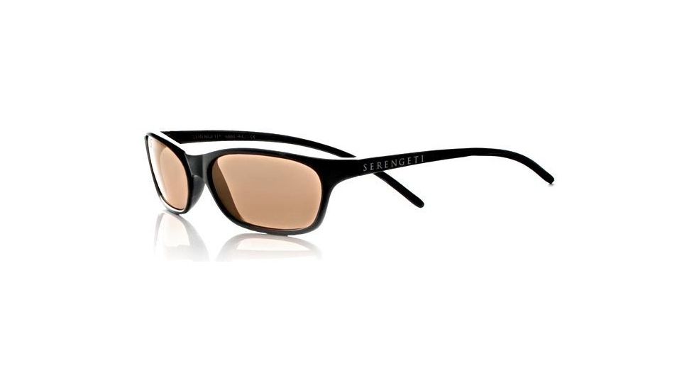 Serengeti Rieti Drivers Lens Classic Sunglasses w/ Shiny Black Frame