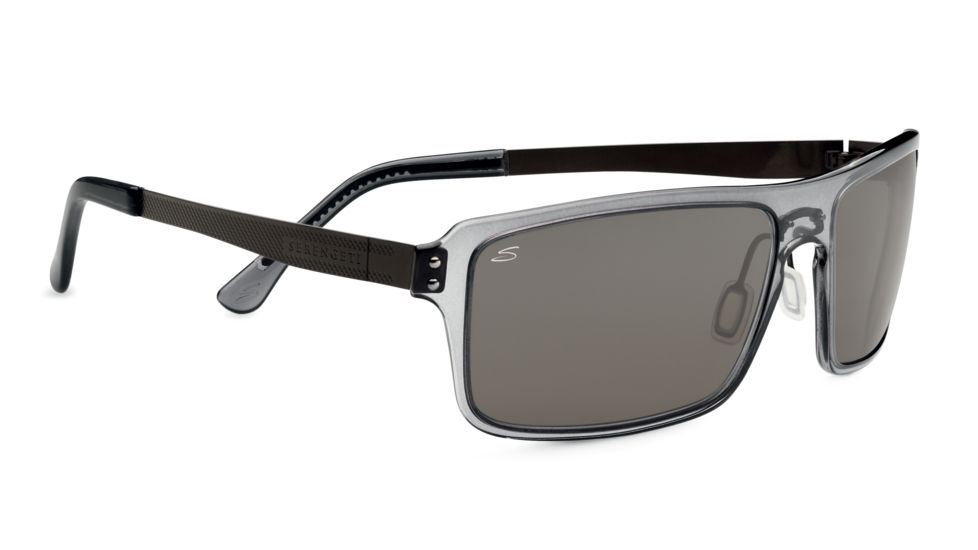 Serengeti Duccio Sunglasses - Crystal Dark Gray Frame and Polar PhD CPG Lens 7816