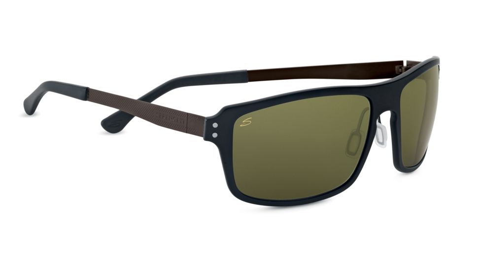 Serengeti Duccio Sunglasses - Satin Black Frame and Polar PhD 555nm Lens 7817