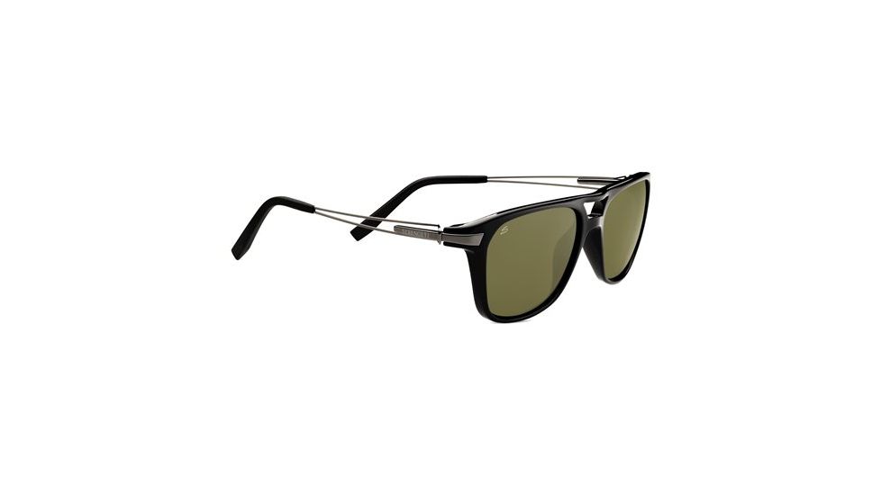Serengeti Empoli Sunglasses, Shiny Black 7762PR