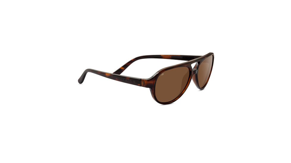 Serengeti Giorgio Single Vision Prescription Sunglasses, Shiny Dark Tortoise Frame-8184SV