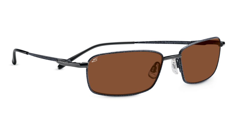 Serengeti Destare Sunglasses - Satin Brown Frame, Polar PhD Drivers Gold Lenses 7688