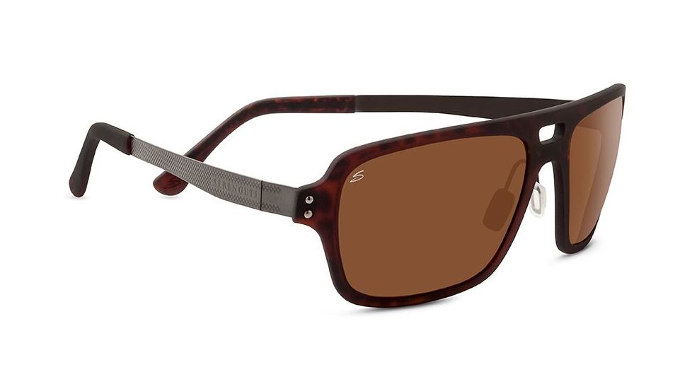 Serengeti Nunzio Progressive Prescription Sunglasses, Satin Dark Tortoise Frame 8269PR
