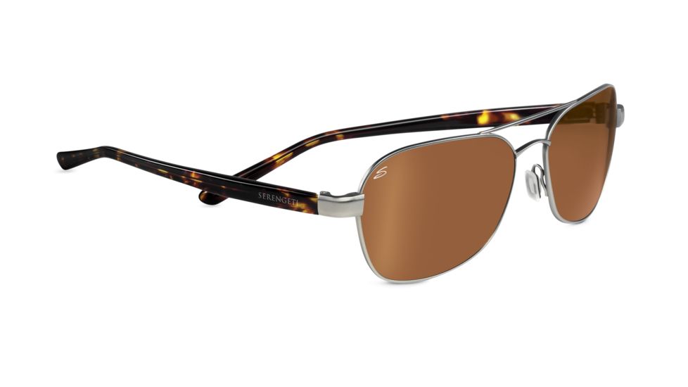 Serengeti Chloe Sunglasses - Shiny Bubble Tortoise Frame, Drivers Polarized Lenses 7625