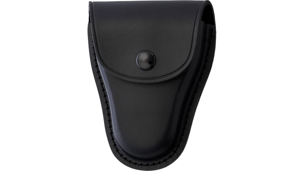 Sheath Smooth Leather Handcuff Case, Black, SH1239  HCC001