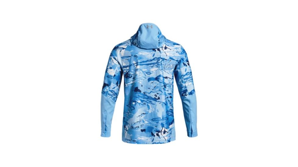 SHED, Under Armour Backwater Hybrid 1/2 Zip Hoodie - Mens - Mens, Aqua Hydro Camo, Large, 1309585-923-L