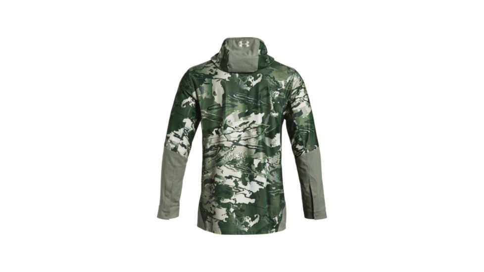 SHED, Under Armour Backwater Hybrid 1/2 Zip Hoodie - Mens - Mens, Green Hydro Camo, Large, 1309585-922-L