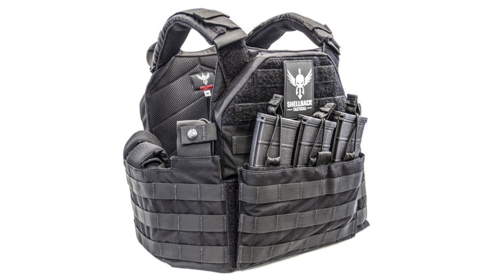 Shellback Tactical SF Plate Carrier, Black, Large, GSA-SF-BK-LG