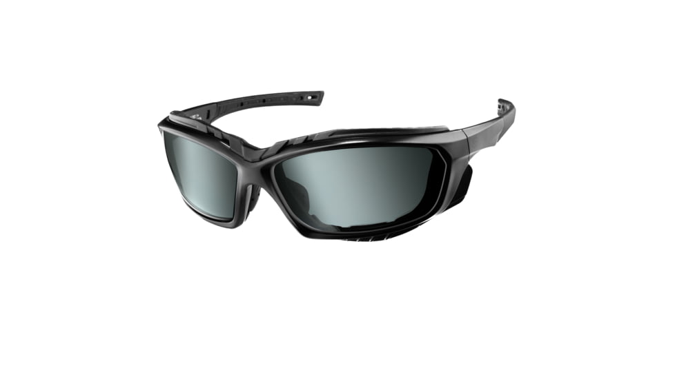 Shellshock Protection Cloak Polarized Sunglasses: Z87+ &amp; MIL, EYE-CLOAK-BLK-SMOKE