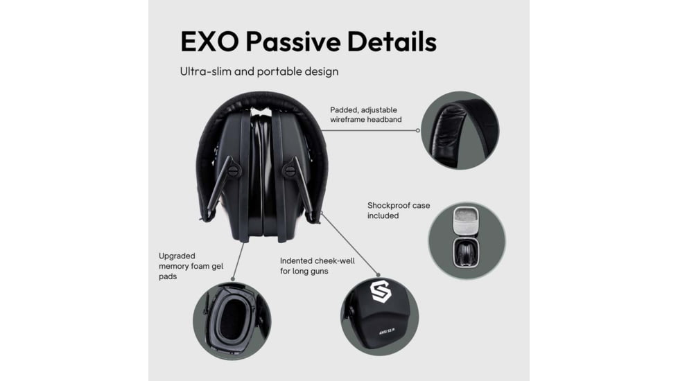 Shellshock Protection EXO Passive Protective Ear Muffs