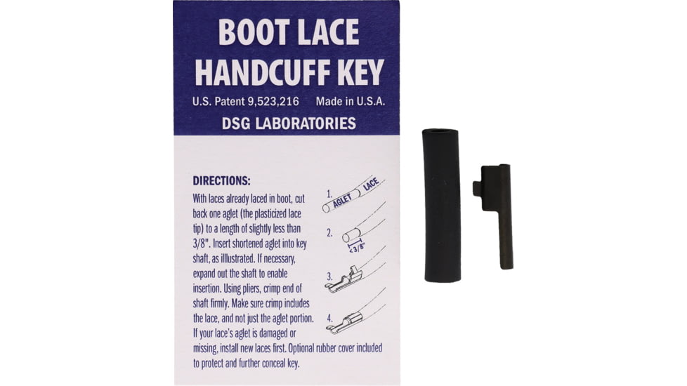 Shomer-Tec Boot Lace Covert Handcuff Key