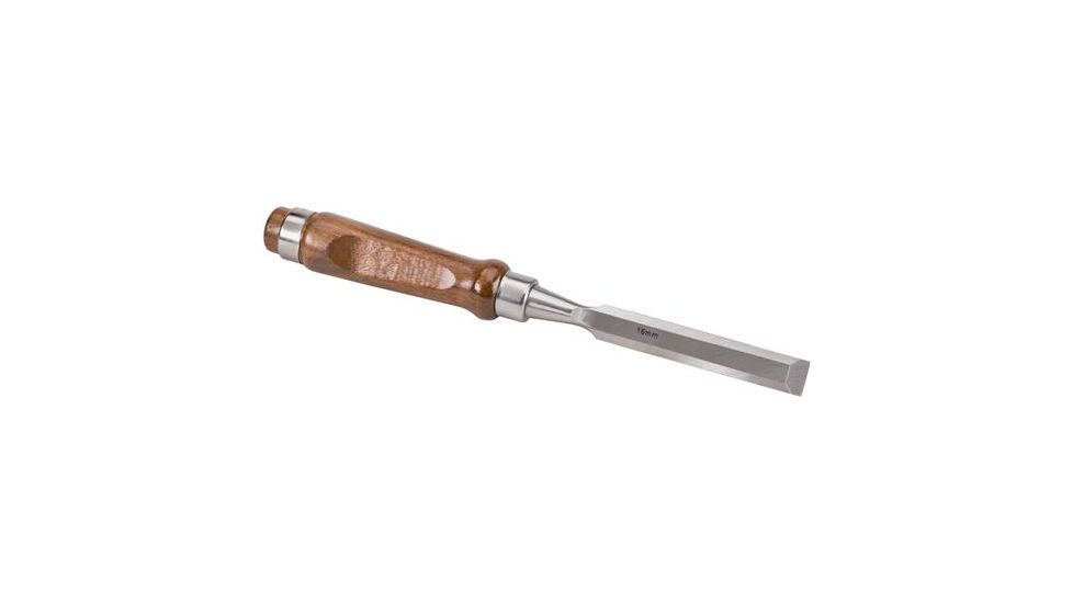 Shop Fox German Type Chrome Vanadium Steel Chisel, Walnut Handle, 5/8in. Wide File, 10 in. Overall D3795