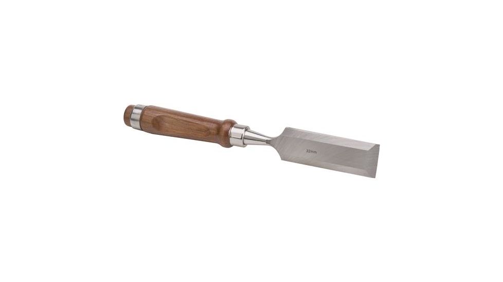 Shop Fox German Type Chrome Vanadium Steel Chisel, Walnut Handle, 1-1/4in. Wide File, 10 in. Overall D3801