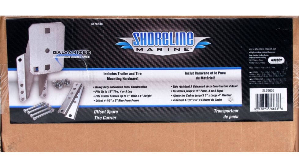 Shoreline Marine Offset Tire Carrier 076636