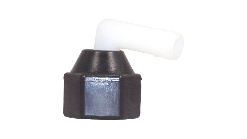 SHURFLO Elbow Fitting Wingnut Swivel Nylon 1/2in.14 Npt, F x 1/2in.Barb, 244-3926