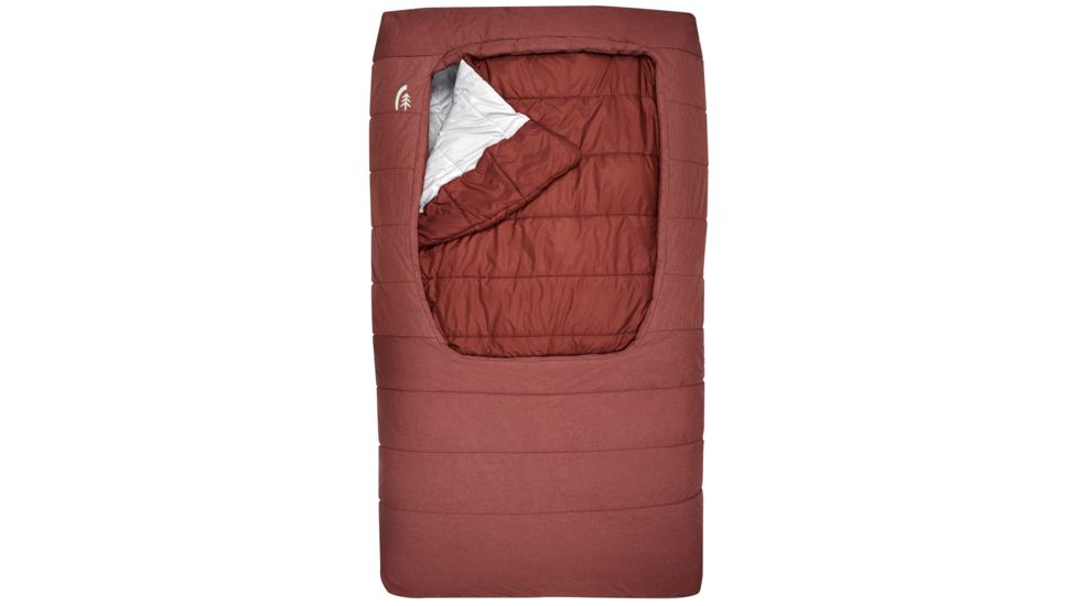 Sierra Designs Frontcountry Bed SYN 2 Person Sleeping Bag Synthetic 2 Season-Fired Brick-Double
