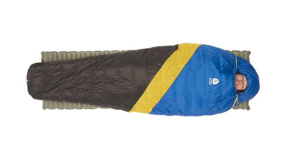 Sierra Designs Nitro UL 35 Sleeping Bag 800 Dridown-Blue/Yellow/Peat-Long