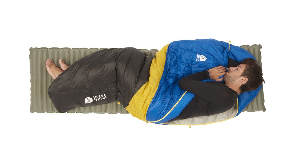 Sierra Designs Nitro UL 35 Sleeping Bag 800 Dridown-Blue/Yellow/Peat-Long