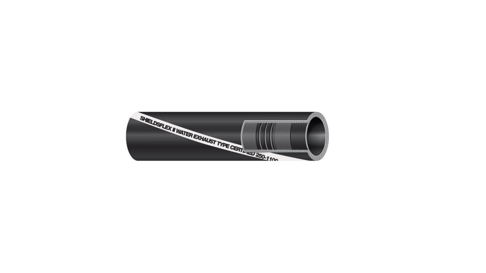 Sierra International Shields Shieldsflex II Water/Exhaust Hose With Wire 5/8in x 6 1/4in, 5/8in x 6-1/4in, 116-250-0581